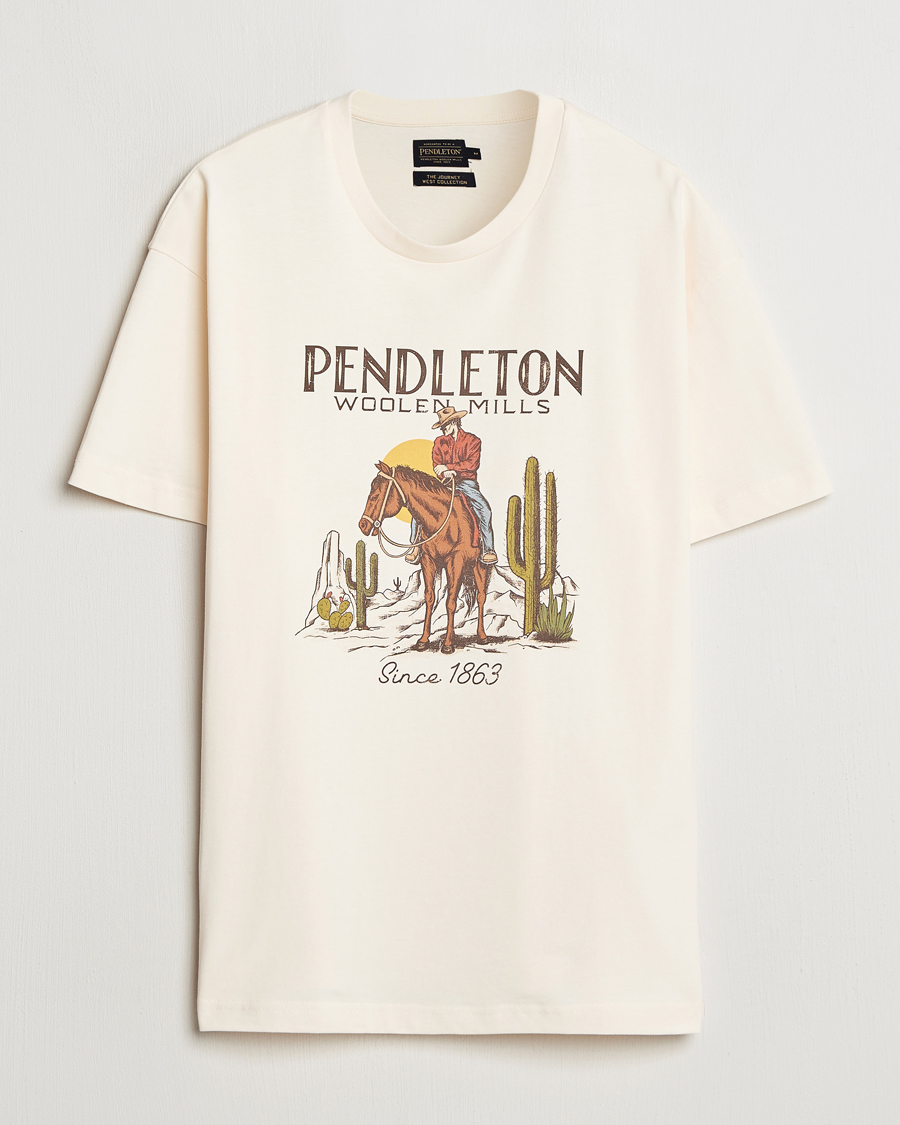 Men | T-Shirts | Pendleton | Cowboy T-Shirt White