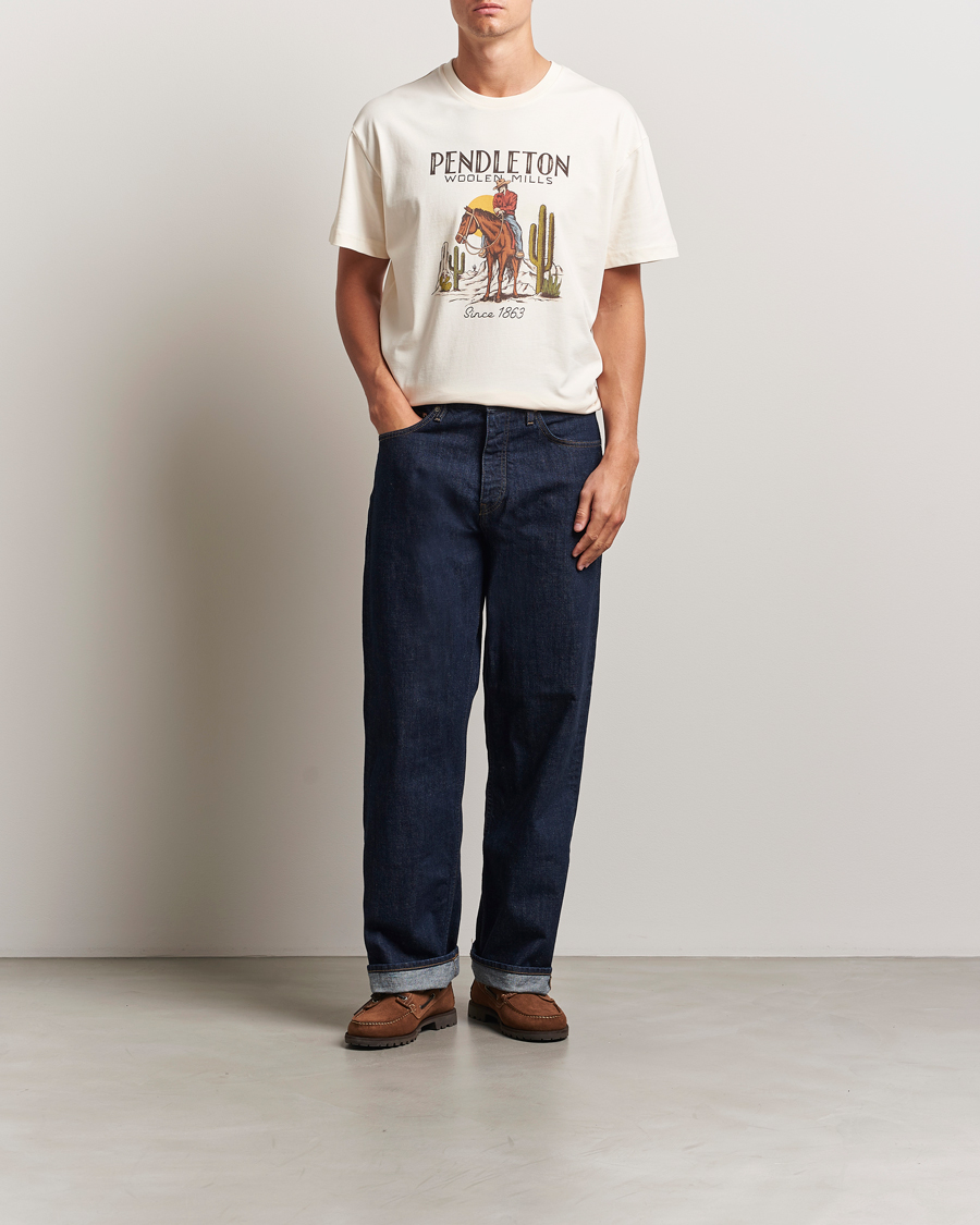 Men | T-Shirts | Pendleton | Cowboy T-Shirt White
