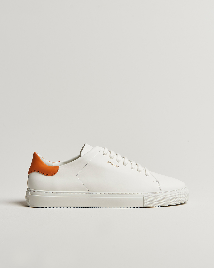Men | Axel Arigato Clean 90 Sneaker White/Orange | Axel Arigato | Clean 90 Sneaker White/Orange