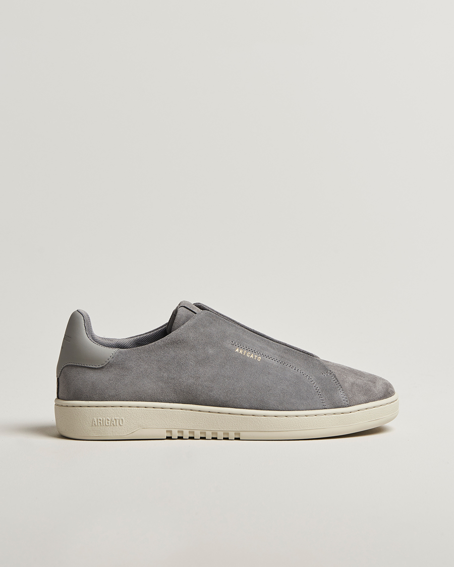 Men | Sneakers | Axel Arigato | Dice Laceless Suede Sneaker Dark Grey