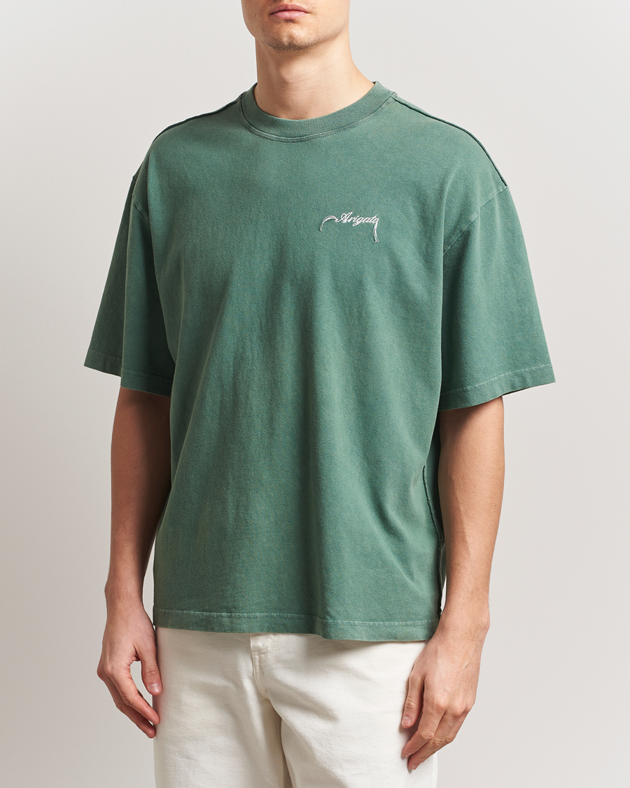 AXEL ARIGATO｜ (Honor Washed T-Shirt (A2681006 GREEN)) Axel Arigato Honor Washed T-Shirt Green at CareOfCarl.com