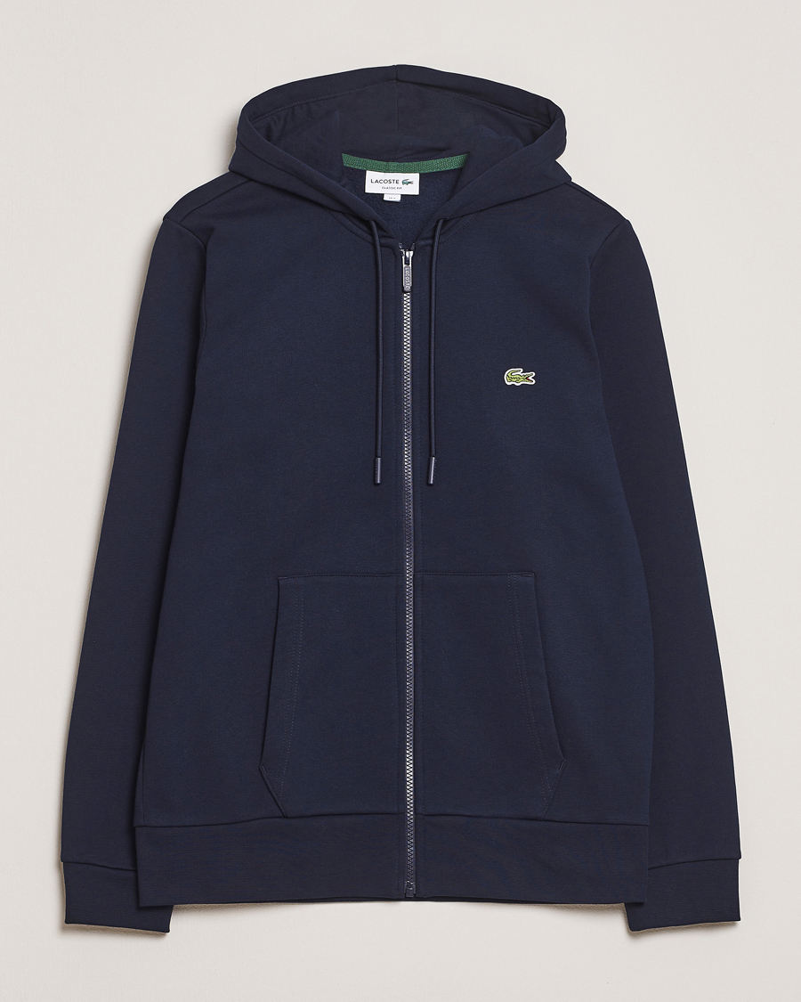Men | Sweaters & Knitwear | Lacoste | Full Zip Hoodie Navy Blue
