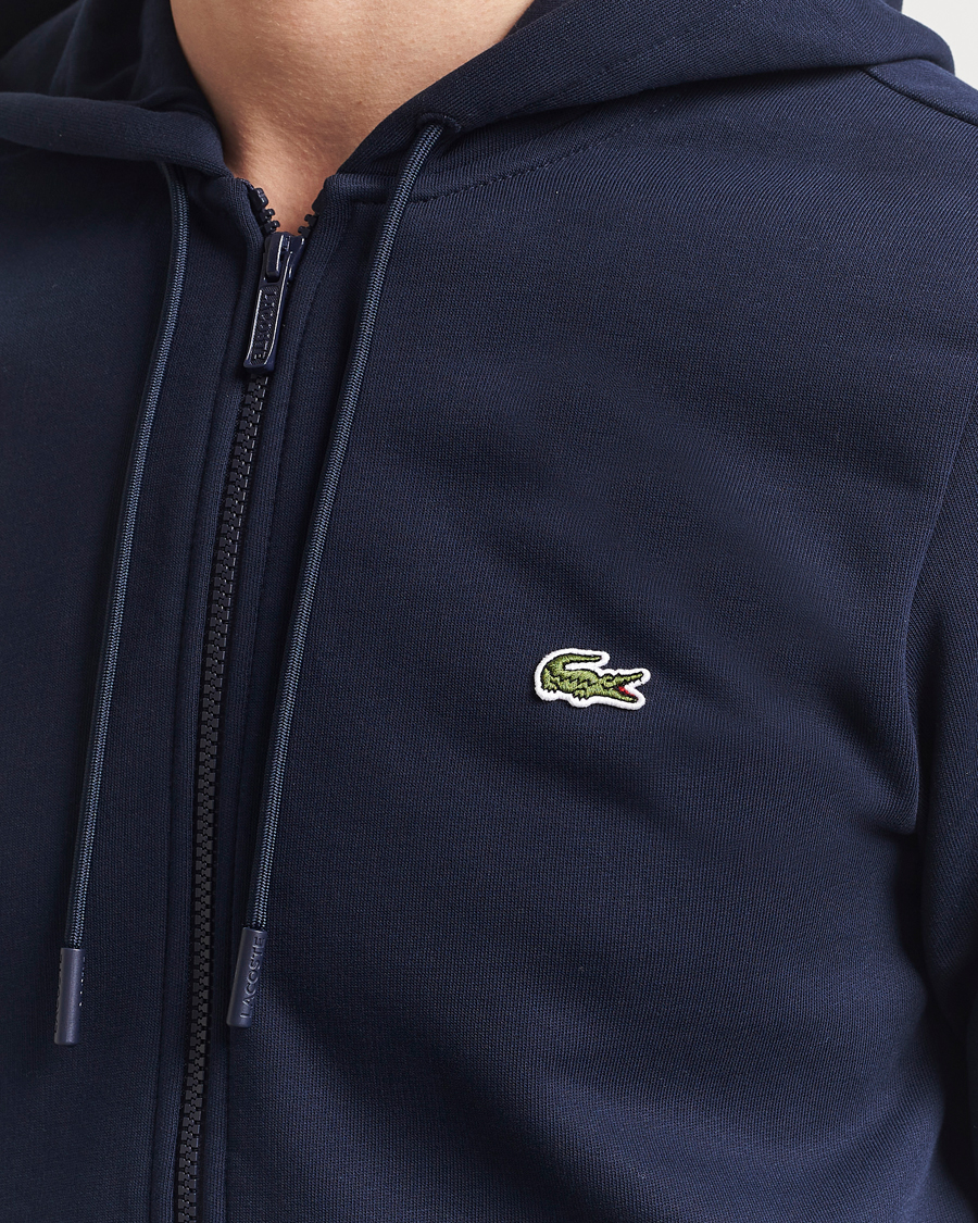 Men | Sweaters & Knitwear | Lacoste | Full Zip Hoodie Navy