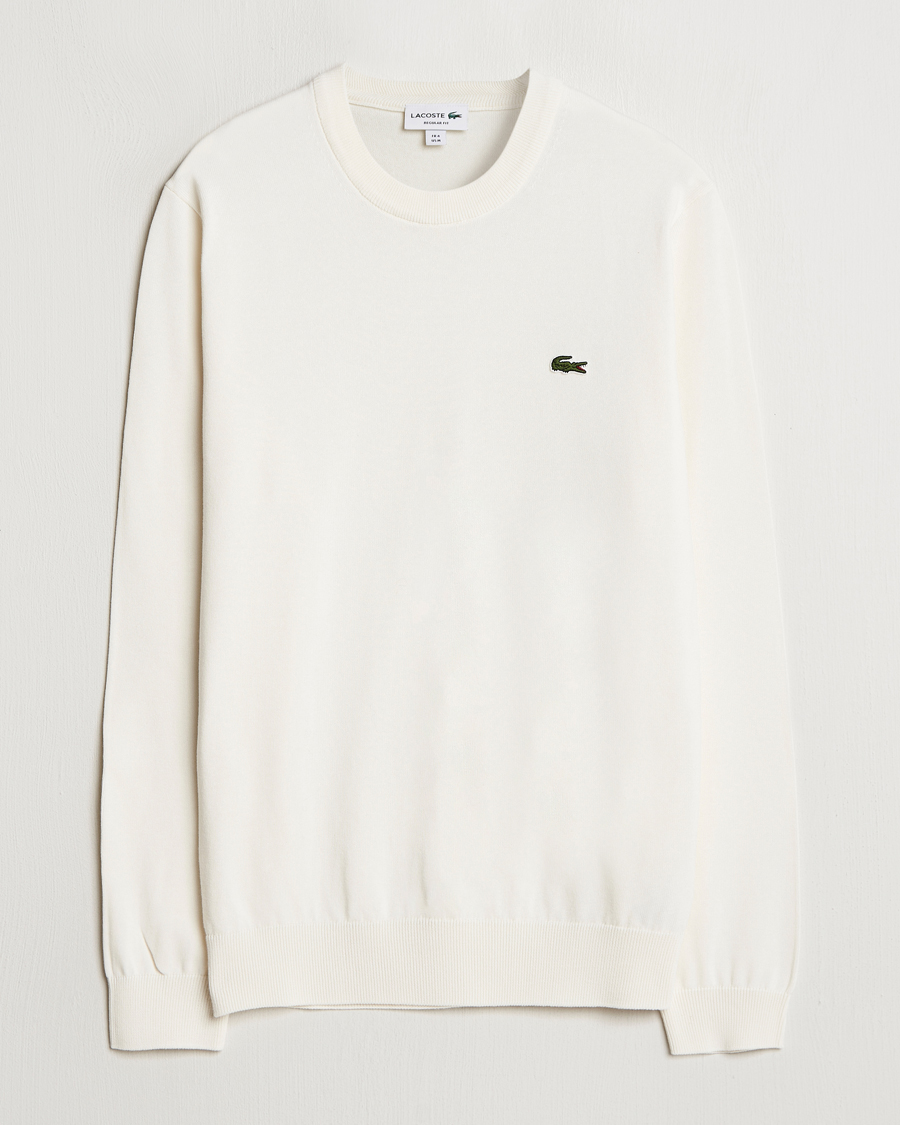 Men | Sweaters & Knitwear | Lacoste | Cotton Knitted Sweater Flour