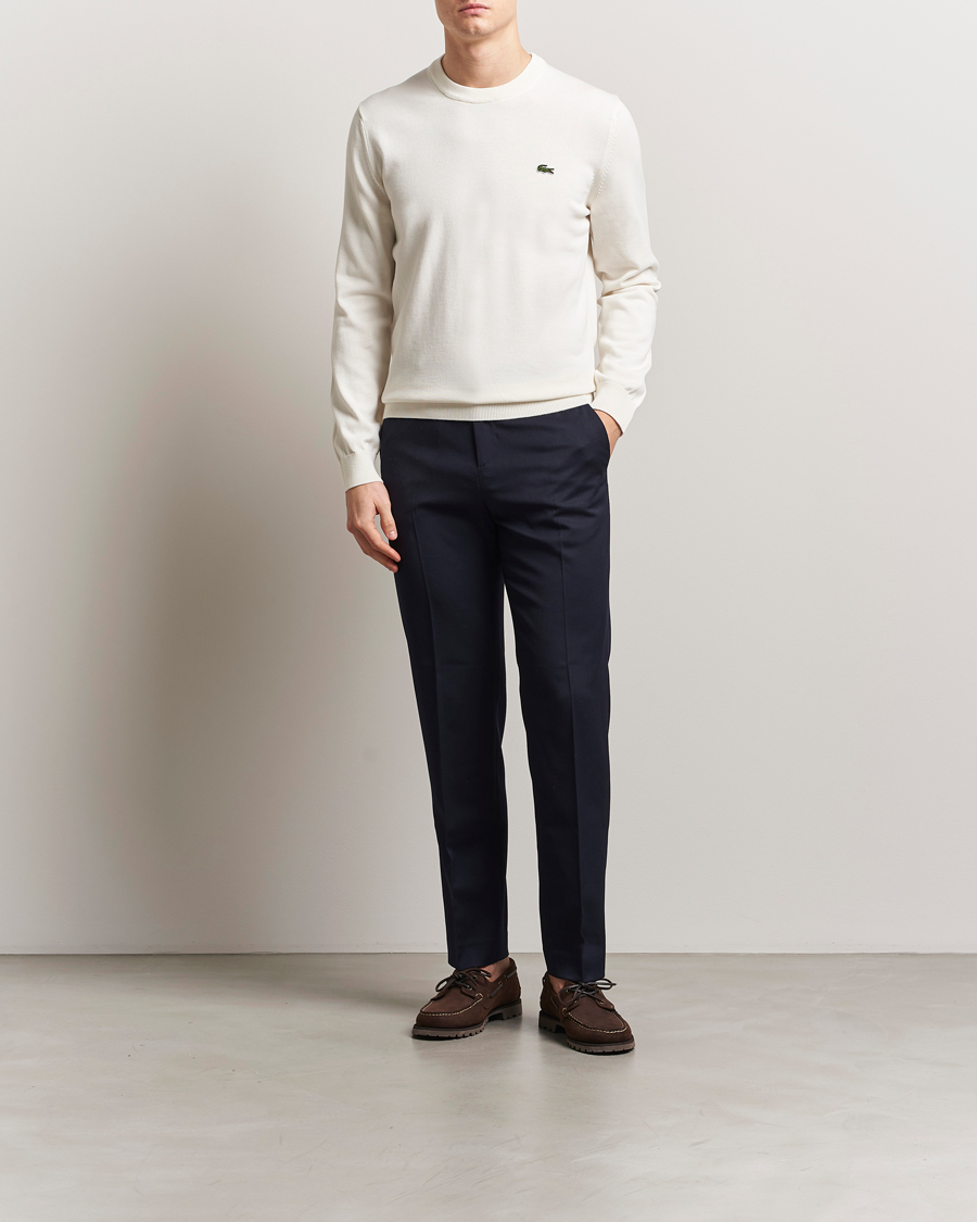 Men | Sweaters & Knitwear | Lacoste | Cotton Knitted Sweater Flour