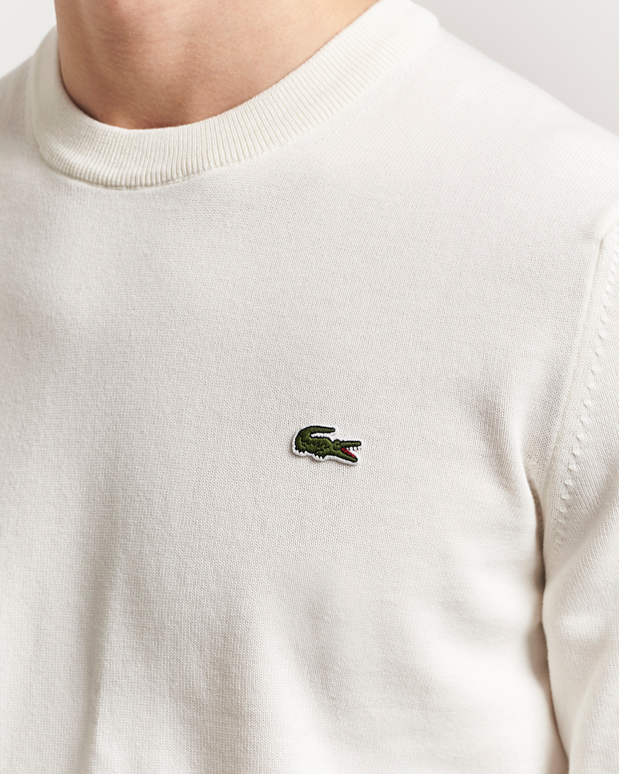 Men | Sweaters & Knitwear | Lacoste | Cotton Knitted Sweater Flour