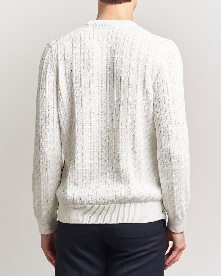 Men | Sweaters & Knitwear | Lacoste | Cotton Cable Sweater Flour