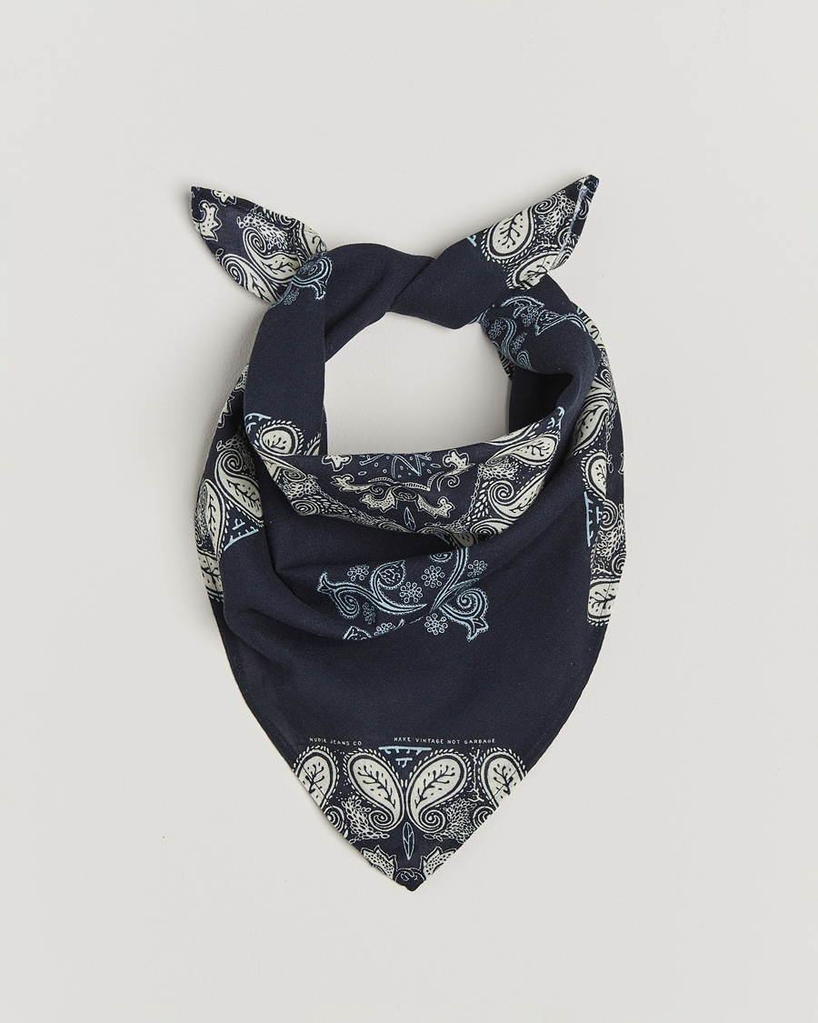 Men | Nudie Jeans Ingrid Paisley Bandana Navy | Nudie Jeans | Ingrid Paisley Bandana Navy