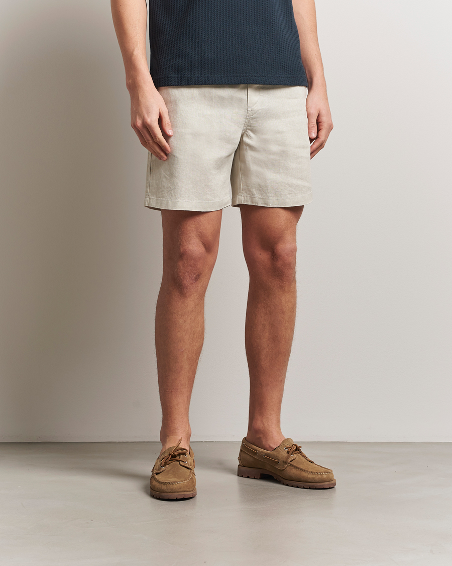 Men | Shorts | Samsøe Samsøe | Jabari Linen Drawstring Shorts Moonstruck