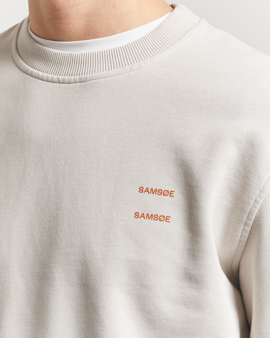 Men | Sweaters & Knitwear | Samsøe Samsøe | Joel Organic Cotton Sweatshirt Moonstruck