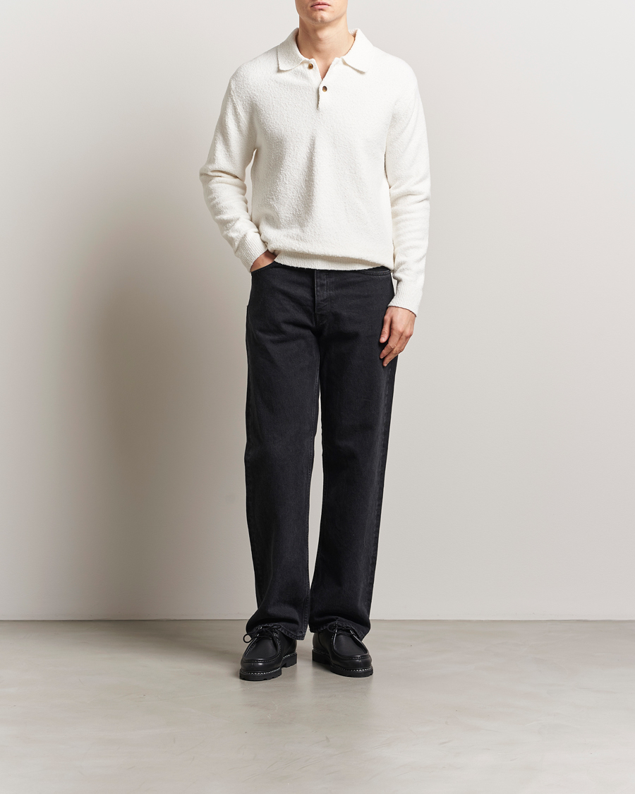 Men | Sweaters & Knitwear | Samsøe Samsøe | Nino Knitted Polo Clear Cream