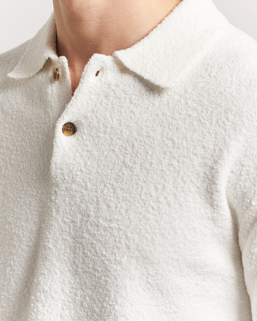 Men | Sweaters & Knitwear | Samsøe Samsøe | Nino Knitted Polo Clear Cream