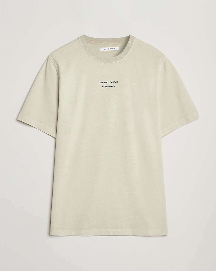 Men | T-Shirts | Samsøe Samsøe | Marcus Center Logo T Crew Neck T-Shirt Moonstruck