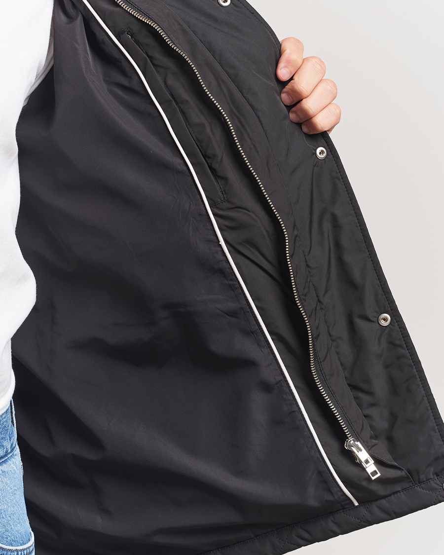 Men | Coats & Jackets | GANT | Quilted Windcheater Mid-Length Jacket Black