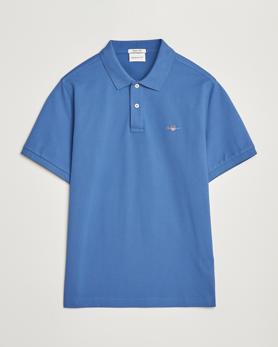 Men | Polo Shirts | GANT | The Original Polo Rich Blue