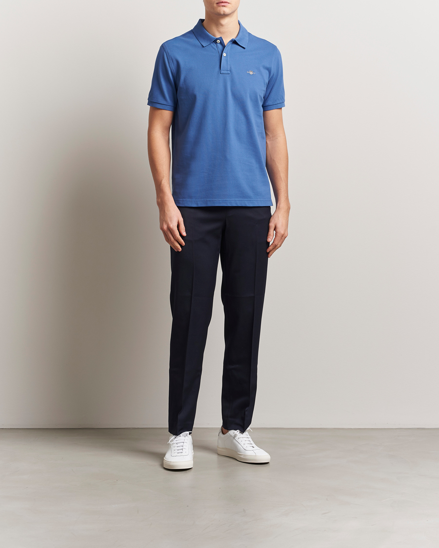 Men | Polo Shirts | GANT | The Original Polo Rich Blue