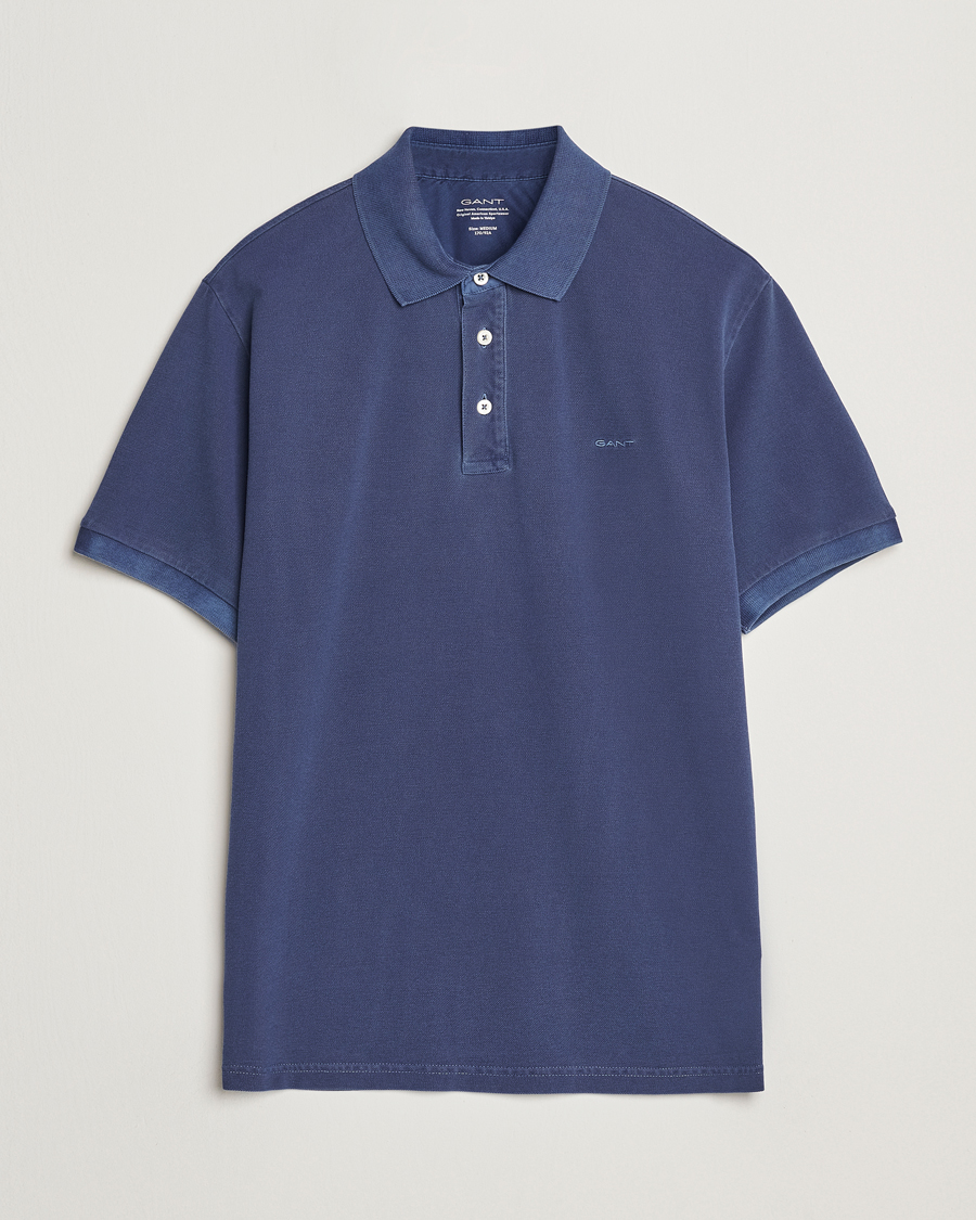 Men | Polo Shirts | Gant | Sunfaded Polo Persian Blue