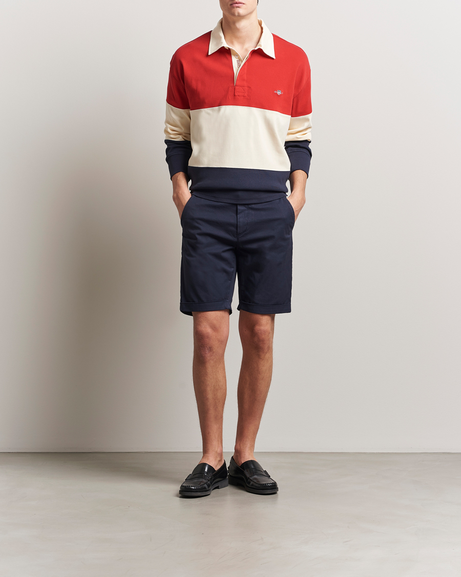 Men | Shorts | GANT | Regular Sunfaded Shorts Evening Blue