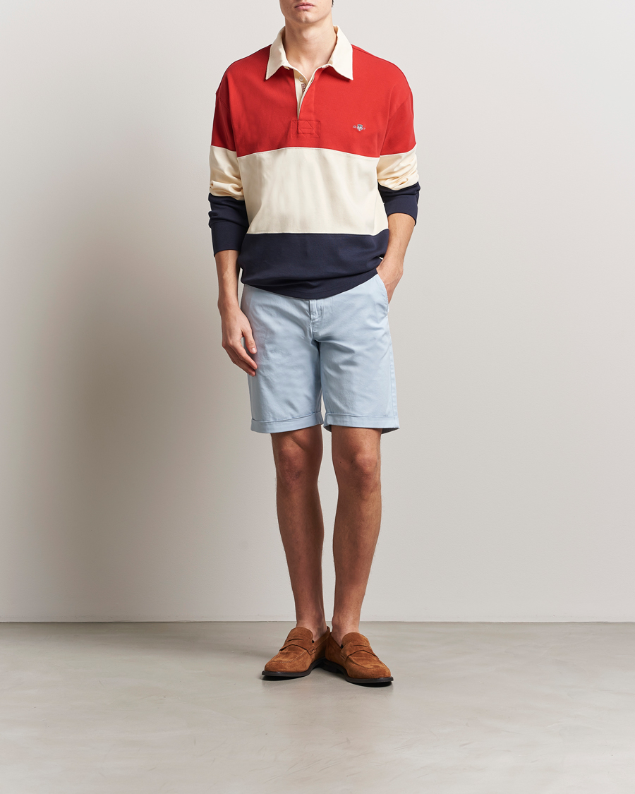 Men | Shorts | GANT | Regular Sunfaded Shorts Fresh Blue