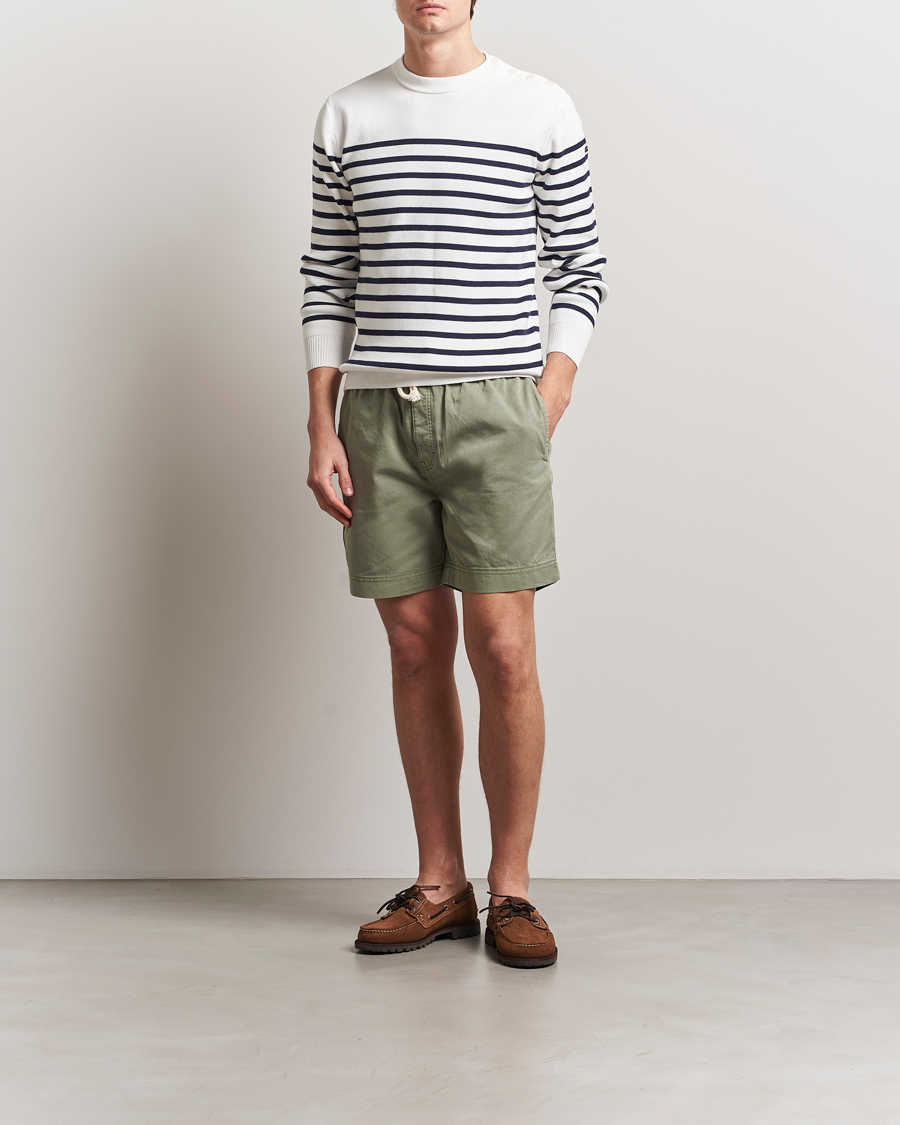 Men | Shorts | GANT | Regular Sunfaded Drawstring Shorts Kalamata Green
