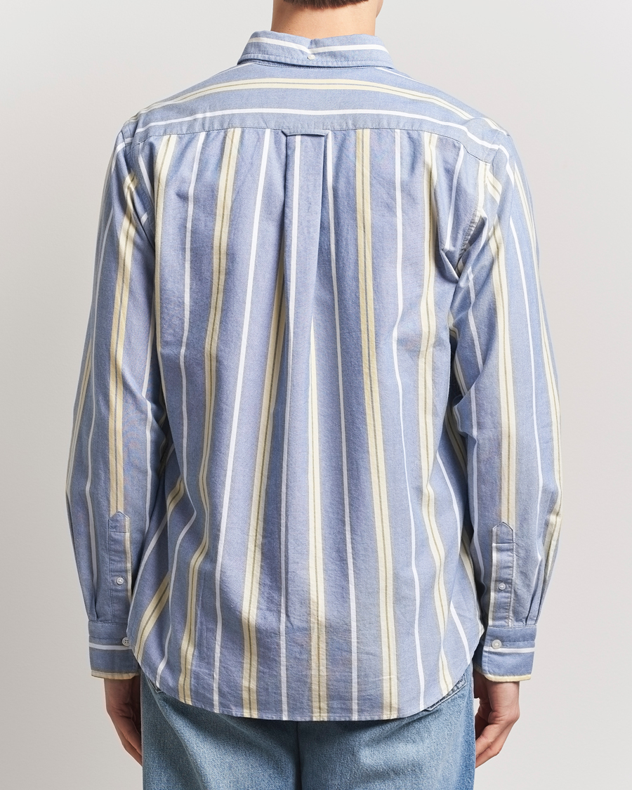 Men | Shirts | GANT | Regular Fit Archive Oxford Striped Shirt Rich Blue