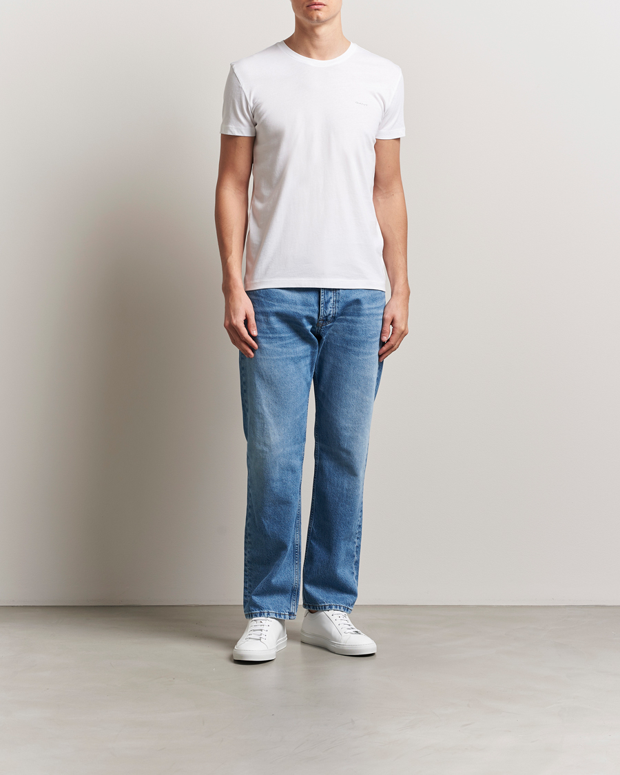 Men | T-Shirts | Gant | 2-Pack Crew Neck T-Shirt White