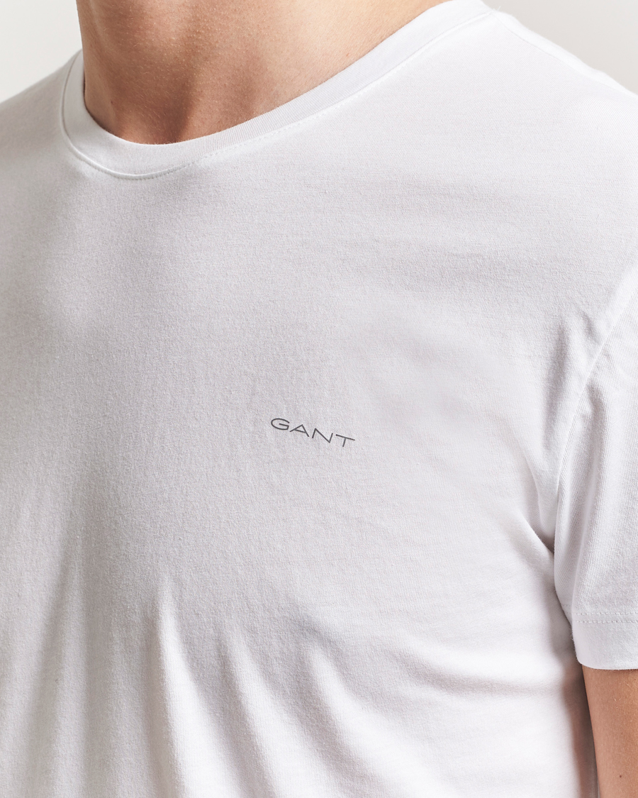 Men | T-Shirts | Gant | 2-Pack Crew Neck T-Shirt White