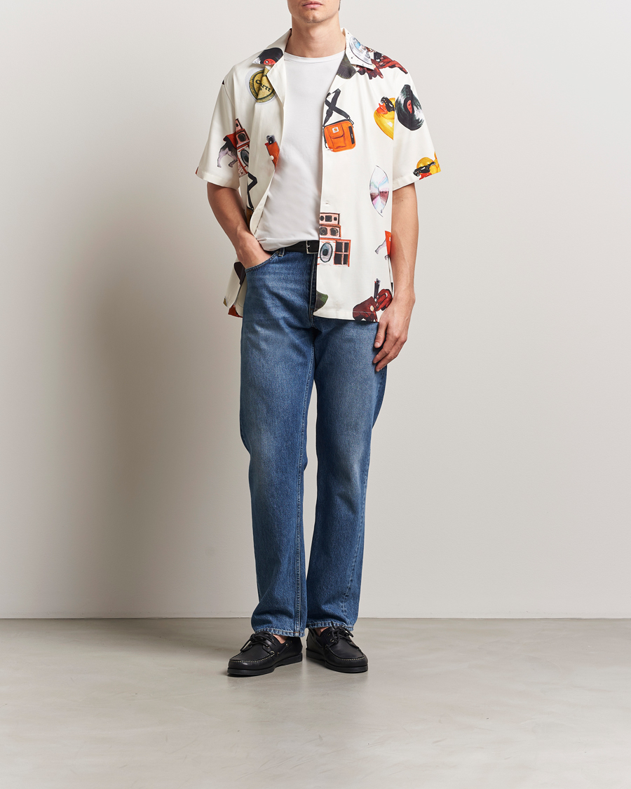 Men | Shirts | Carhartt WIP | Jacob Rochester Printed Shirt White