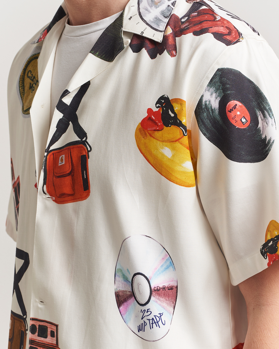 Men | Shirts | Carhartt WIP | Jacob Rochester Printed Shirt White