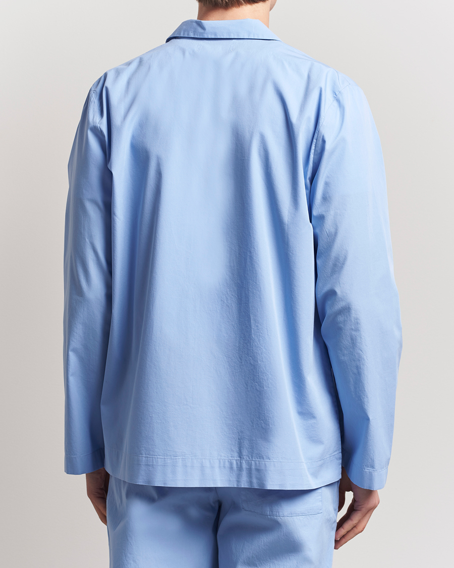 Men | Pyjamas & Robes | Tekla | Poplin Pyjama Shirt Cornflower Blue