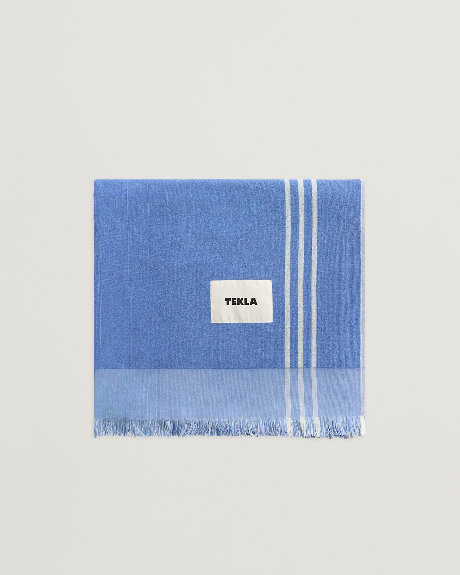 Men | Tekla Organic Terry Beach Towel Azul | Tekla | Organic Terry Beach Towel Azul