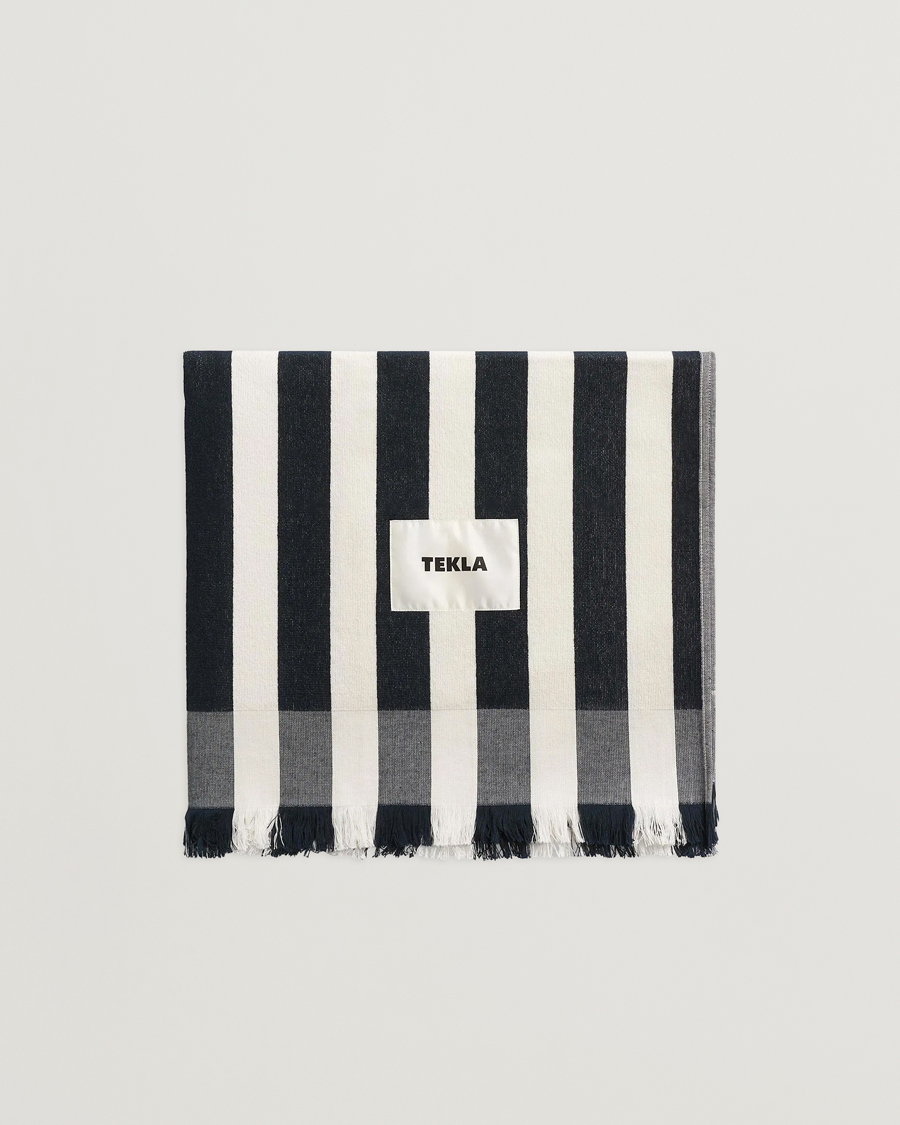 Men | Fabrics | Tekla | Organic Terry Beach Towel Cala Stripes