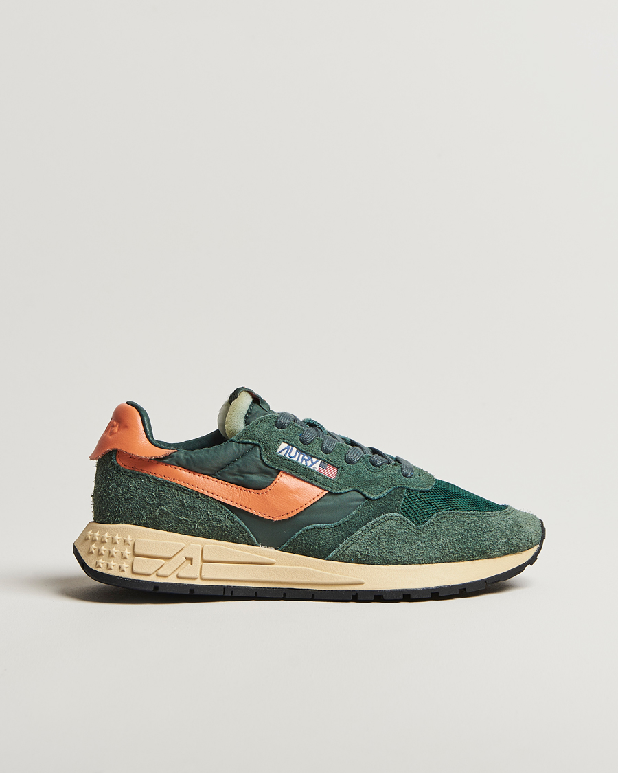 Autry Reelwind Running Sneaker Green/Orange at CareOfCarl.com