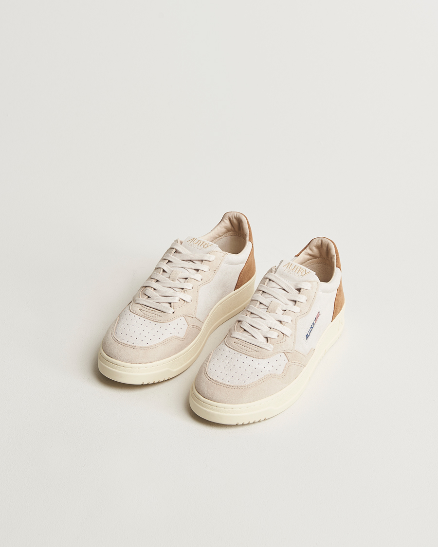 Autry Medalist Low Sneaker Sand/Cigarr at CareOfCarl.com