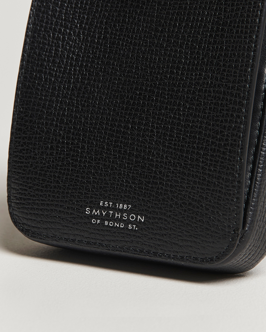 Smythson Ludlow Crossbody Pouch Black at CareOfCarl.com