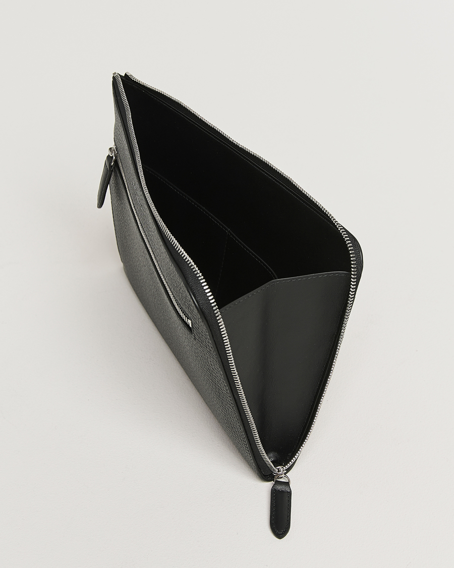 Smythson Ludlow Flat Organiser Pouch Black at CareOfCarl.com