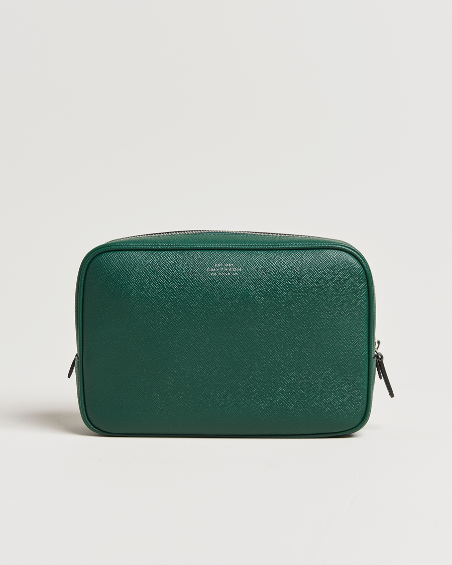 Men | Smythson Panama Organiser Tech Pouch Forest Green | Smythson | Panama Organiser Tech Pouch Forest Green