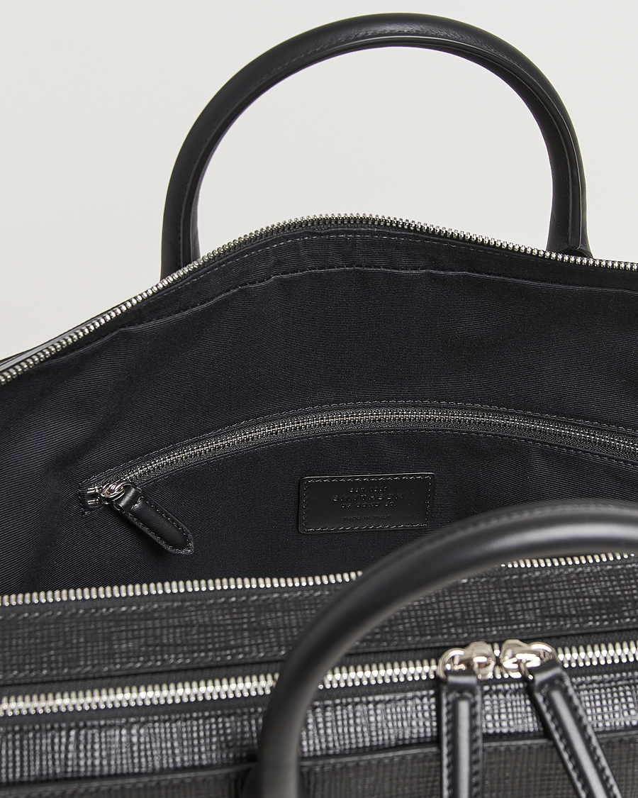 Men | Bags | Smythson | Panama Large Lightweight Briefcase Black