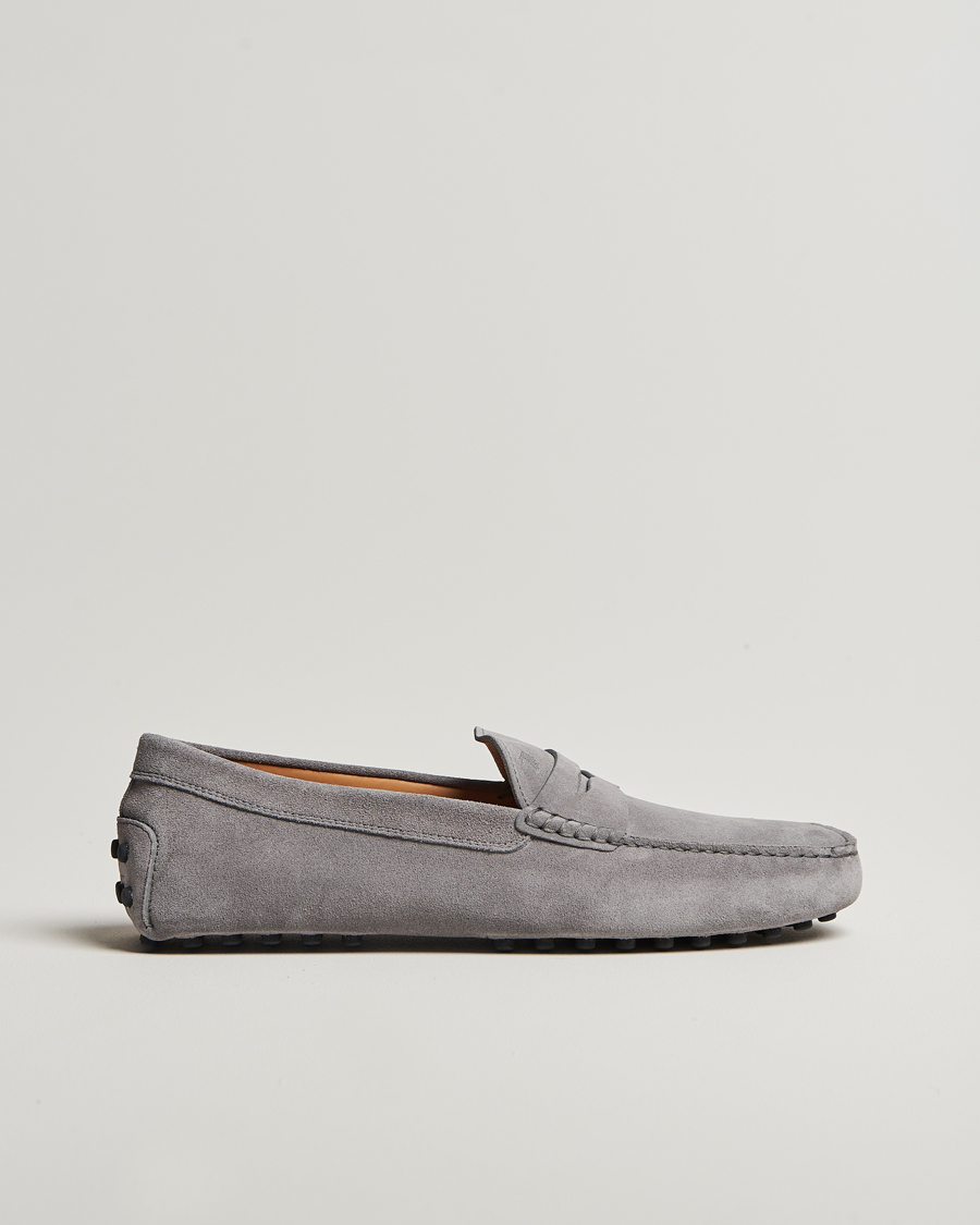 Men | Tod's Gommino Carshoe Grey Suede | Tod's | Gommino Carshoe Grey Suede