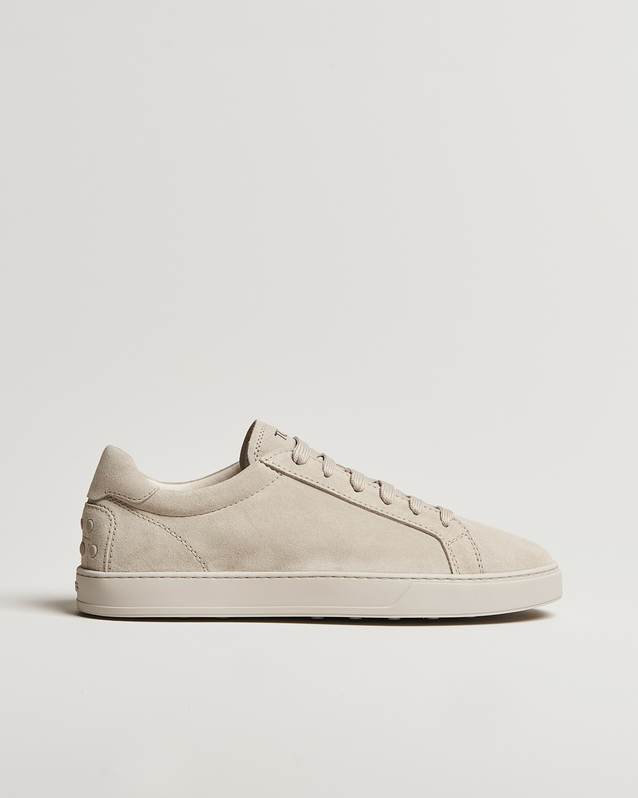 Men | Tod's Cassetta Lacciata Sneaker Light Grey Suede | Tod's | Cassetta Lacciata Sneaker Light Grey Suede