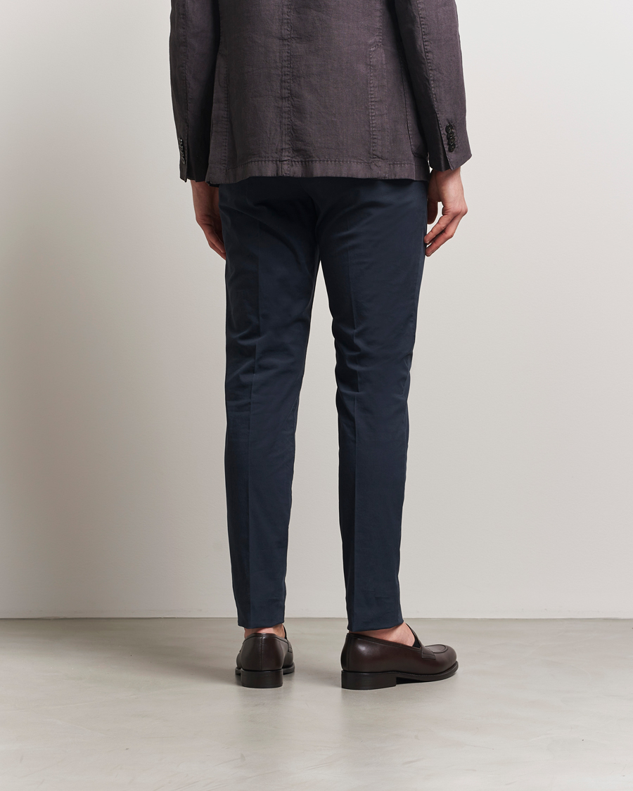 Men | Trousers | PT01 | Gentleman Fit Cotton/Stretch Trousers Navy