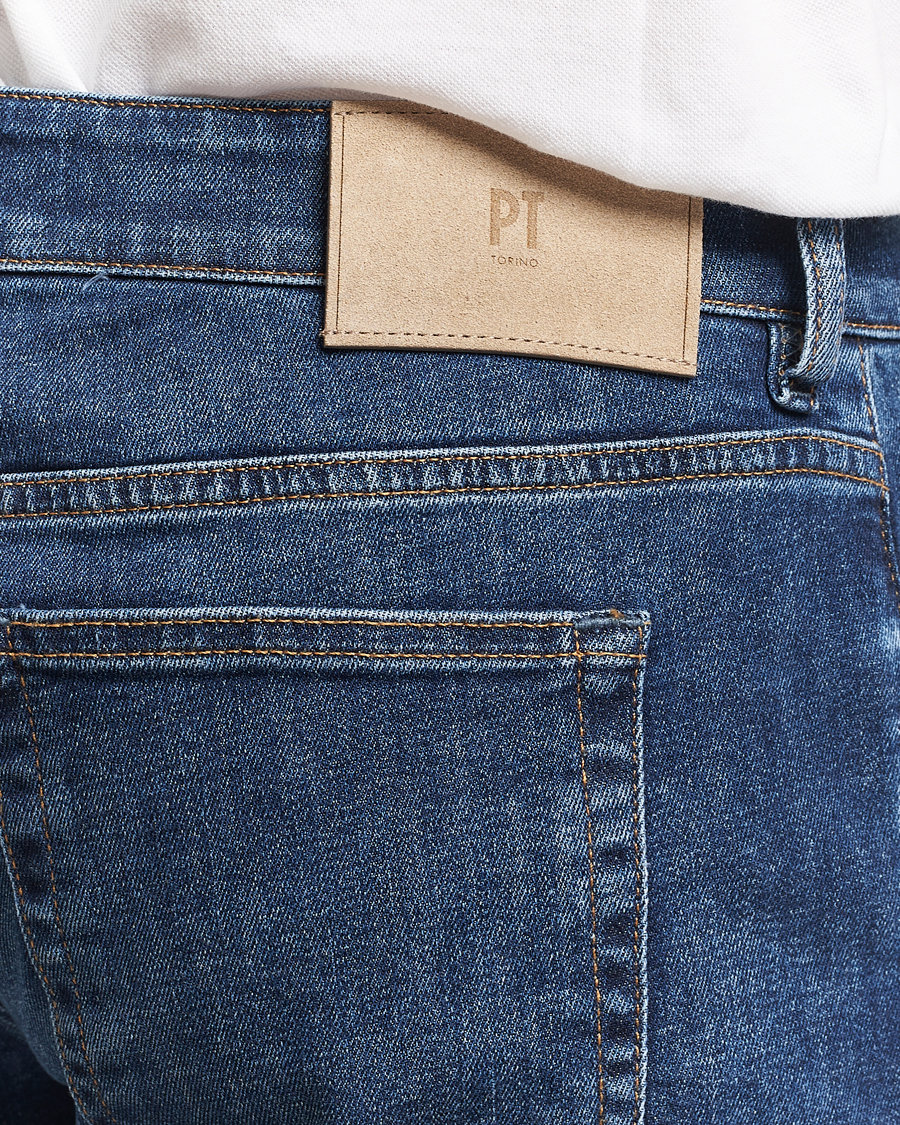Men | Jeans | PT01 | Slim Fit Stretch Jeans Dark Blue Wash