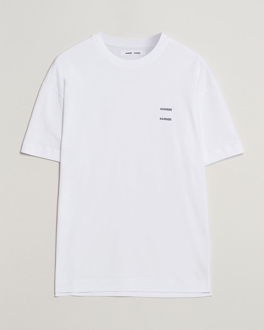 Men | T-Shirts | Samsøe Samsøe | Joel Organic Cotton T-Shirt White