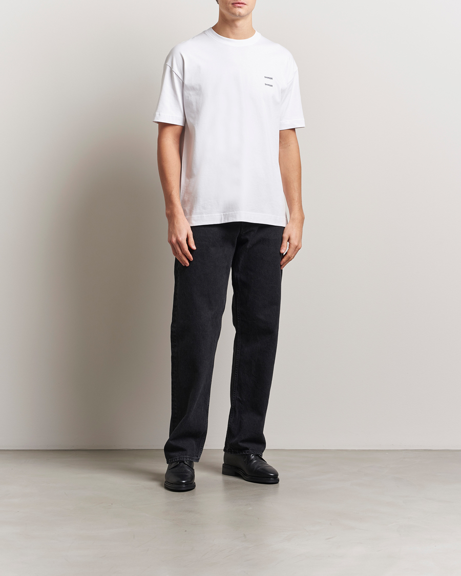 Men | T-Shirts | Samsøe Samsøe | Joel Organic Cotton T-Shirt White