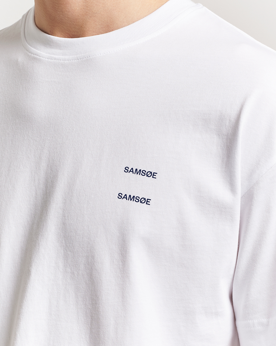 Men | T-Shirts | Samsøe Samsøe | Joel Organic Cotton T-Shirt White