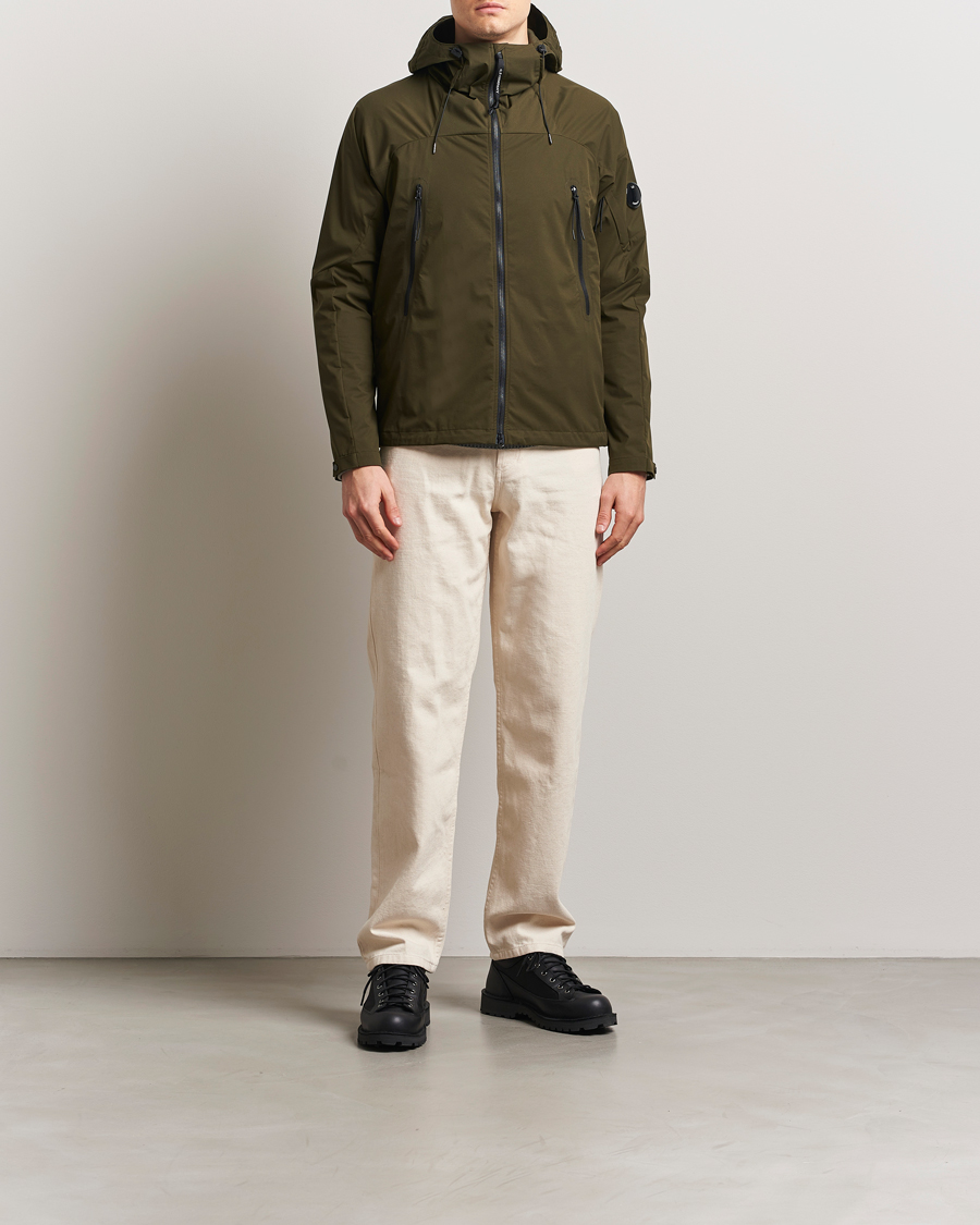 C.P. Company Pro-Tek Lens Hooded Jacket Olive at CareOfCarl.com