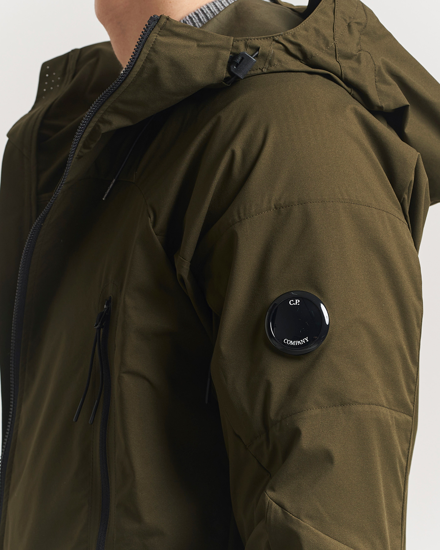 C.P. Company Pro-Tek Lens Hooded Jacket Olive at CareOfCarl.com