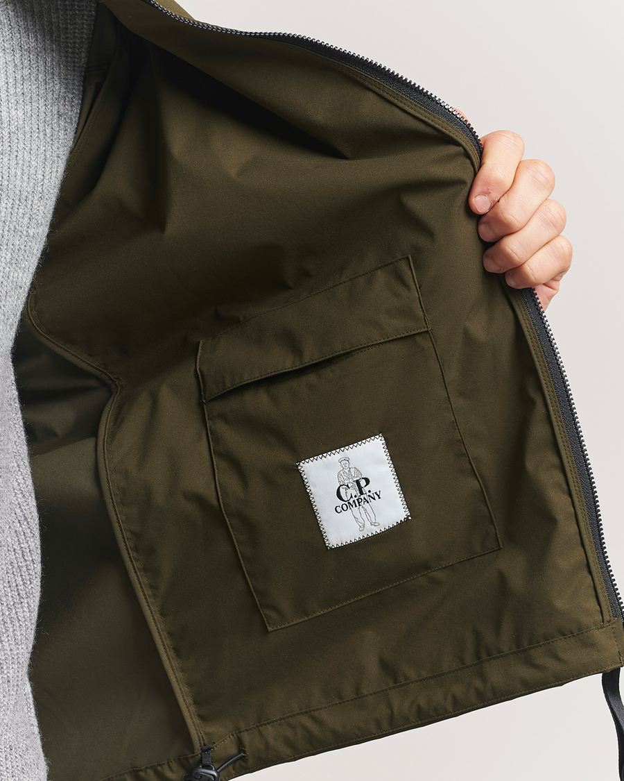 Men | Coats & Jackets | C.P. Company | Pro-Tek Lens Hooded Jacket Olive