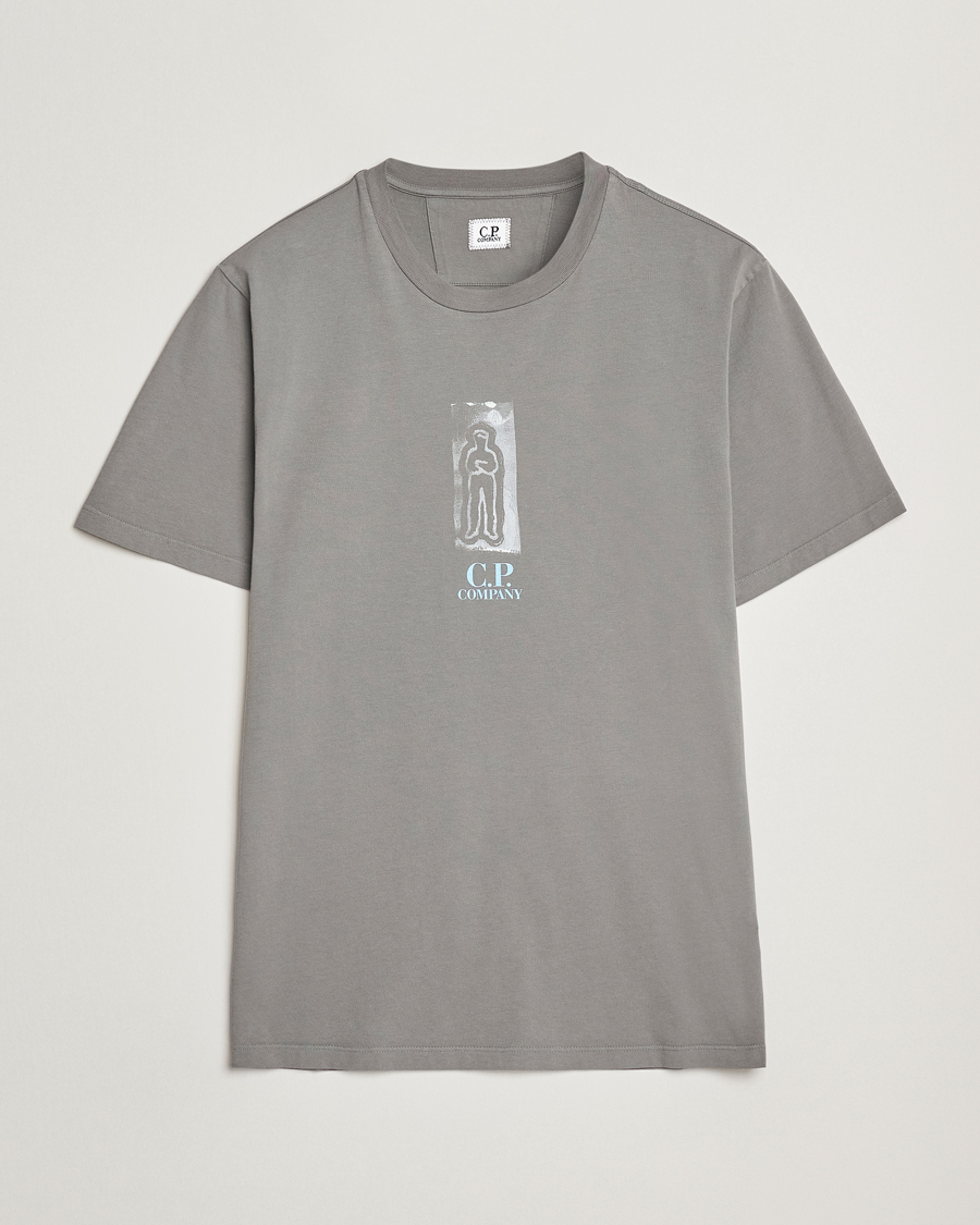 Men | T-Shirts | C.P. Company | Back Print Short Sleeve T-Shirt Grey