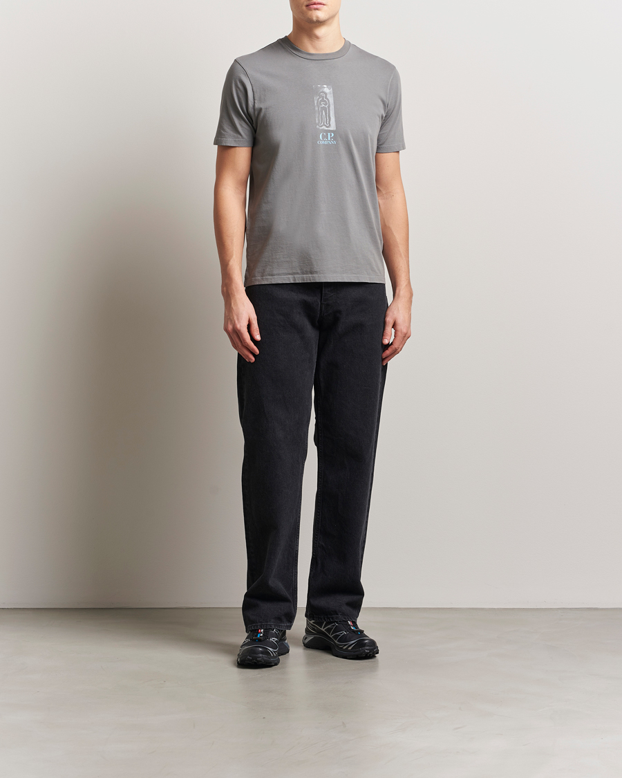 Men | T-Shirts | C.P. Company | Back Print Short Sleeve T-Shirt Grey